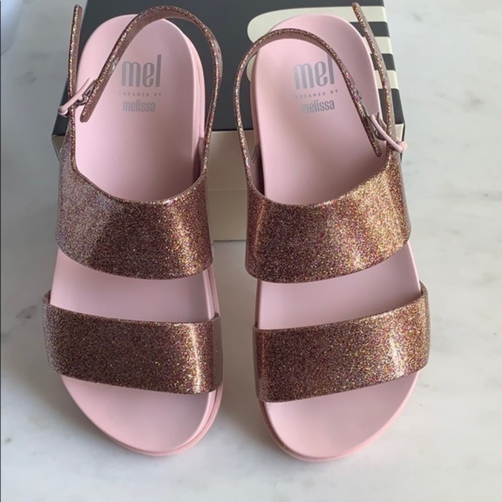 Mel by Melissa cosmic pink sandals